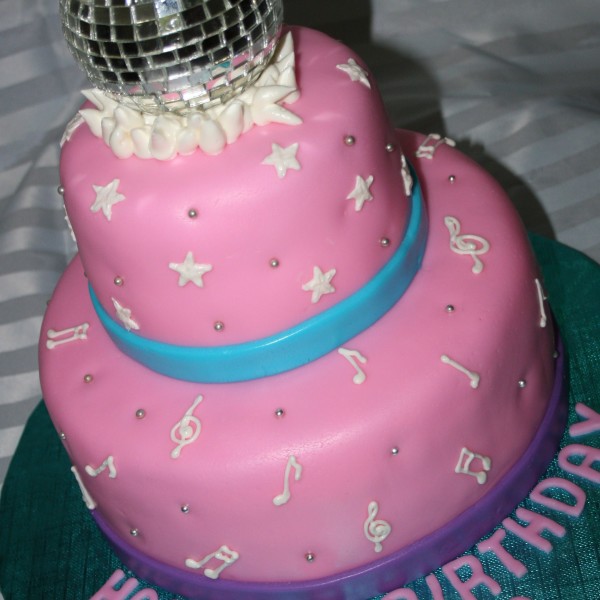 Disco Girl Birthday Cake