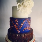 dramatic fondant bark cake