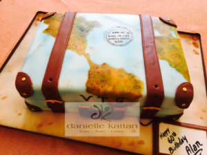 world luggage cake fondant