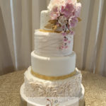 wedding fondant cake sugar flowers