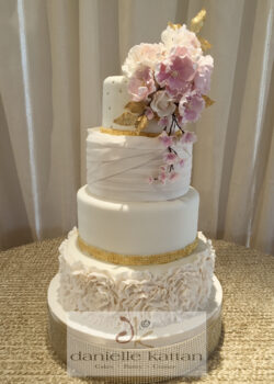 wedding fondant cake sugar flowers