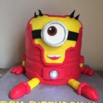 minion iron man fondant