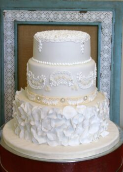 Pure White Wedding Cake